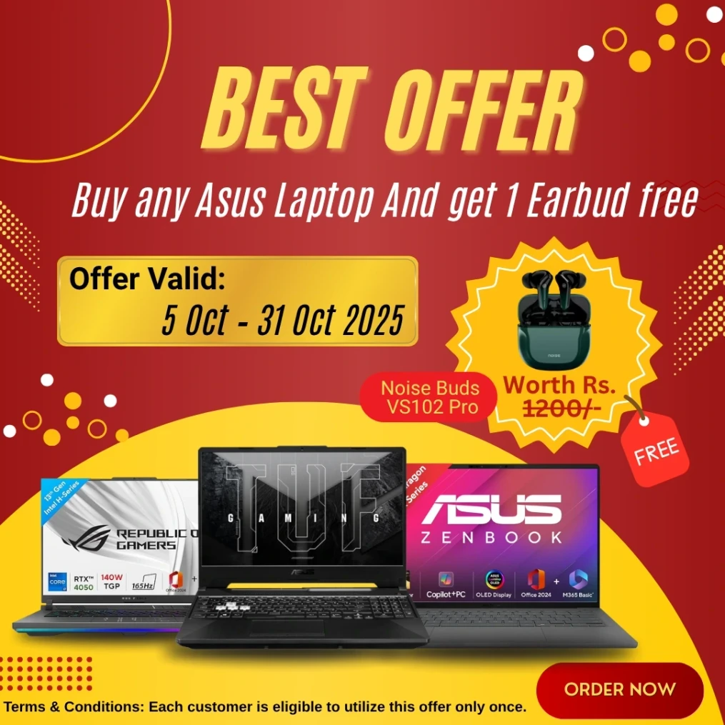 Noise Buds Offer In ASUS Laptop