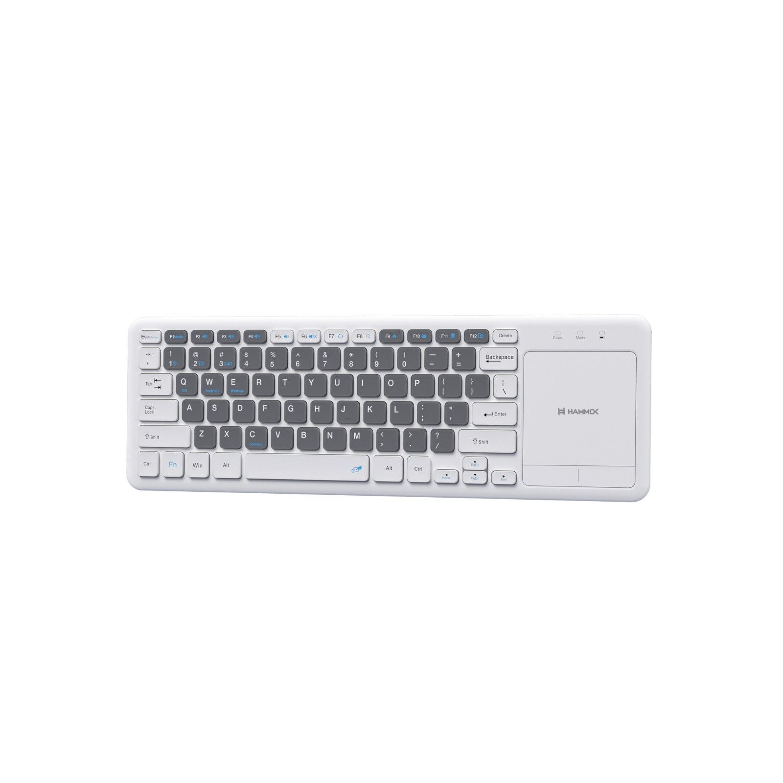 Otto Multi-Device Wireless + Bluetooth Keyboard with Touchpad | Compact | Dual Mode | Multi-Platform
