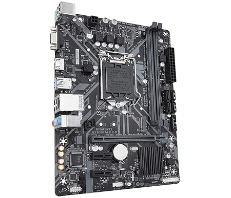 GIGABYTE H310M M.2 2.0 Ultra Durable Motherboard with 8118 Gaming LAN, PCIe Gen2 x2 M.2, HDMI 1.4, D-Sub Ports for Multiple Display