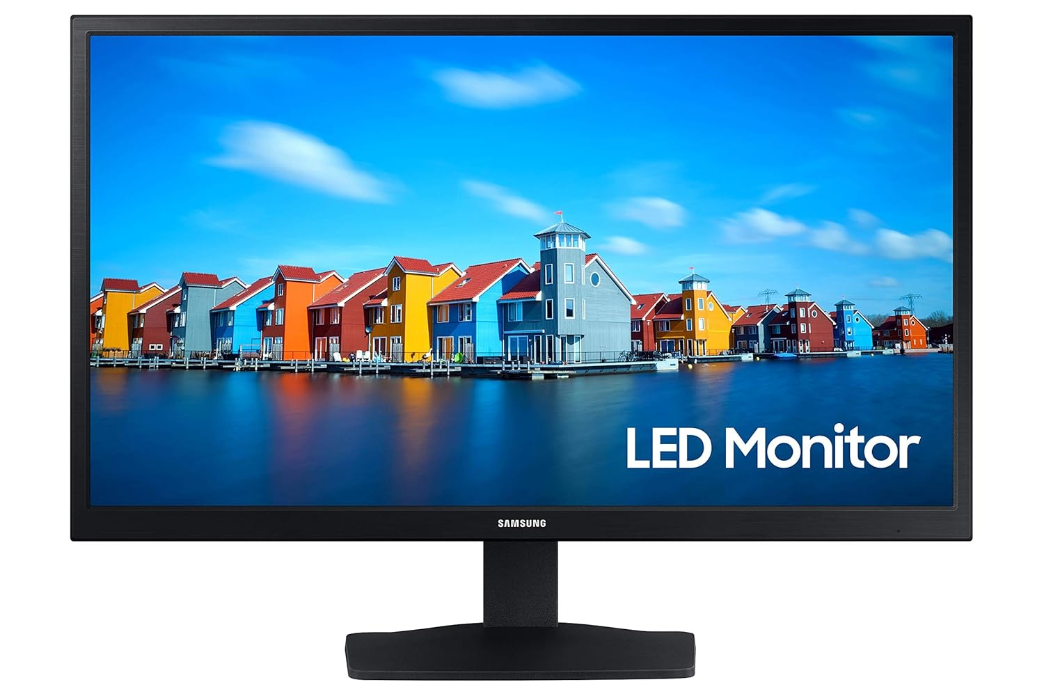 Samsung 22-Inch (54.48 cm) FHD Flat VA Monitor – 60Hz| HDMI + D-Sub| Wide Viewing Angle| Flicker Free – LS22A334NHWXXL (Black)