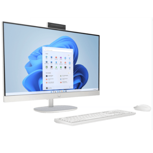 HP All-in-One Desktop 24-CR0485IN | Intel Core i5-1334U | 16GB RAM | 1TB SSD | 24" FHD IPS | Windows 11 + MS Office | Shell White