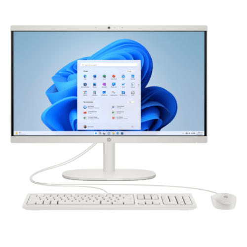 HP AiO 22-dg0153in | Intel N100 All-in-One Desktop | 8GB DDR5 | 512GB SSD | 22" FHD Antiglare VA | Windows 11 + MS Office 2021 | Cashmere White