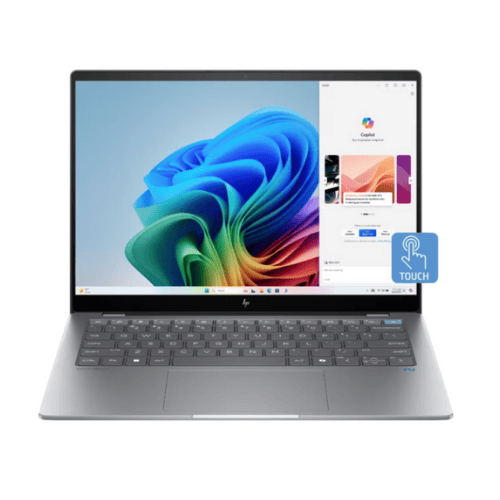 HP OmniBook X 14-fe0121QU | Snapdragon X Elite AI Laptop | 16GB LPDDR5X | 1TB SSD | 14" 2.2K Touch | Meteor Silver