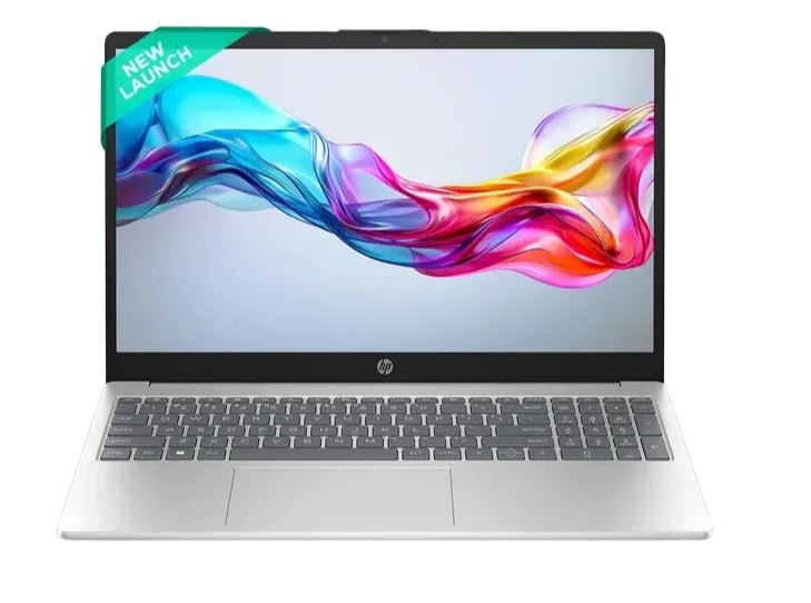HP 15-fd0664TU Intel Core 5 Thin & Light Laptop (16GB, 512GB SSD, Windows 11 Home, 15.6 inch Full HD Display, MS Office Home 2024, Natural Silver, 1.59 KG)