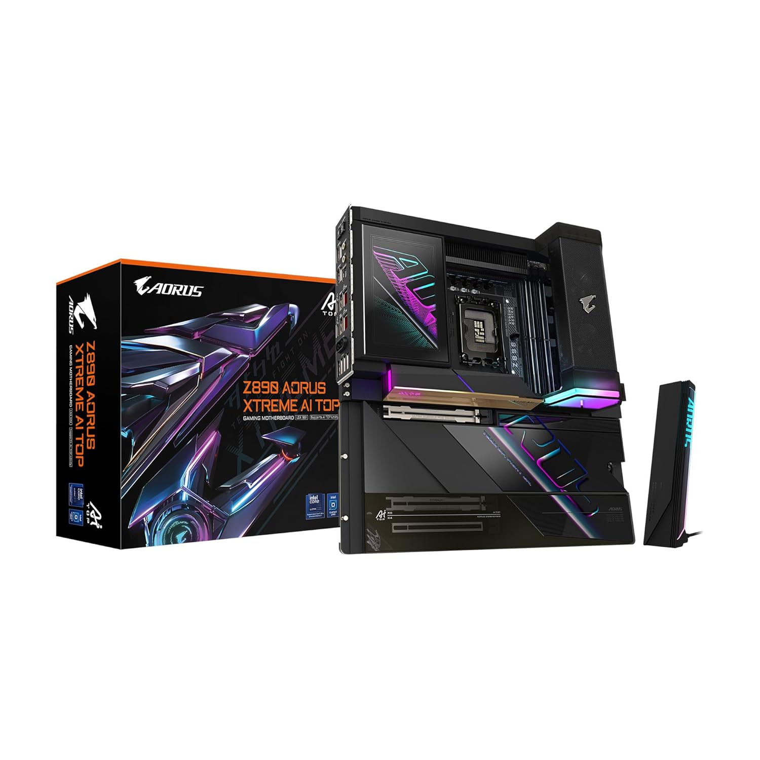 GIGABYTE Z890 AORUS Xtreme AI TOP E-ATX Motherboard | Intel Core Ultra (Series 2) LGA1851 | DDR5 | PCIe 5.0 | 4x M.2 | Thunderbolt 5 | WiFi 7 | 10GbE LAN