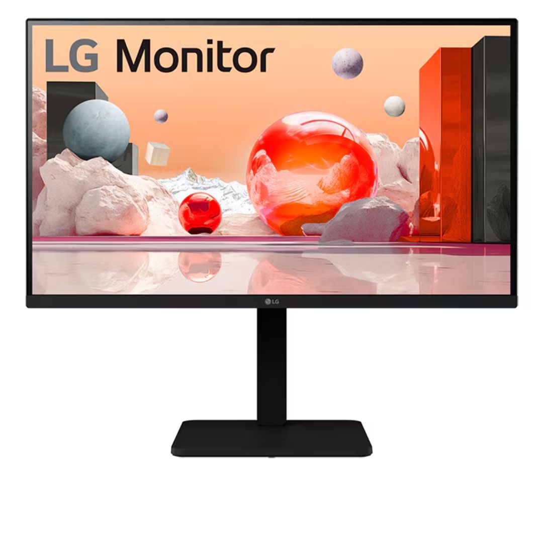 LG 27BA450-B 27" Full HD IPS Monitor (100 Hz Refresh, Built-in Speakers, HDMI/DP/VGA, Ergonomic Stand)