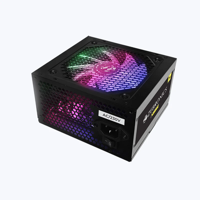 Zebronics VS550Z RGB 550W Gaming Power Supply Unit with 4 SATA Cables (Black)