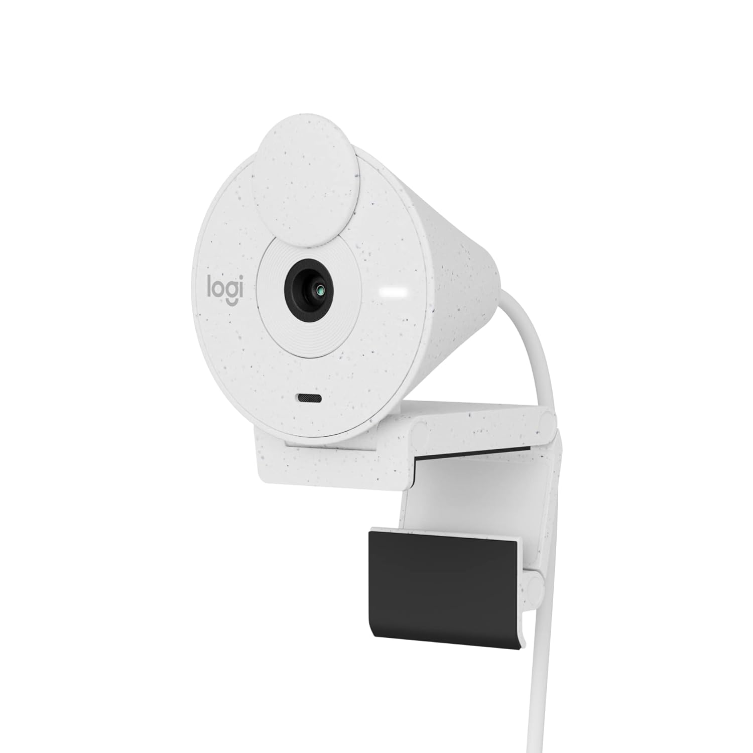 Logitech Brio 300 Full Hd Webcam with Privacy Shutter, Noise Reduction Microphone, USB-C, Certified for Zoom, Microsoft Teams, Google Meet, Auto Light Correction - Off White - Digital