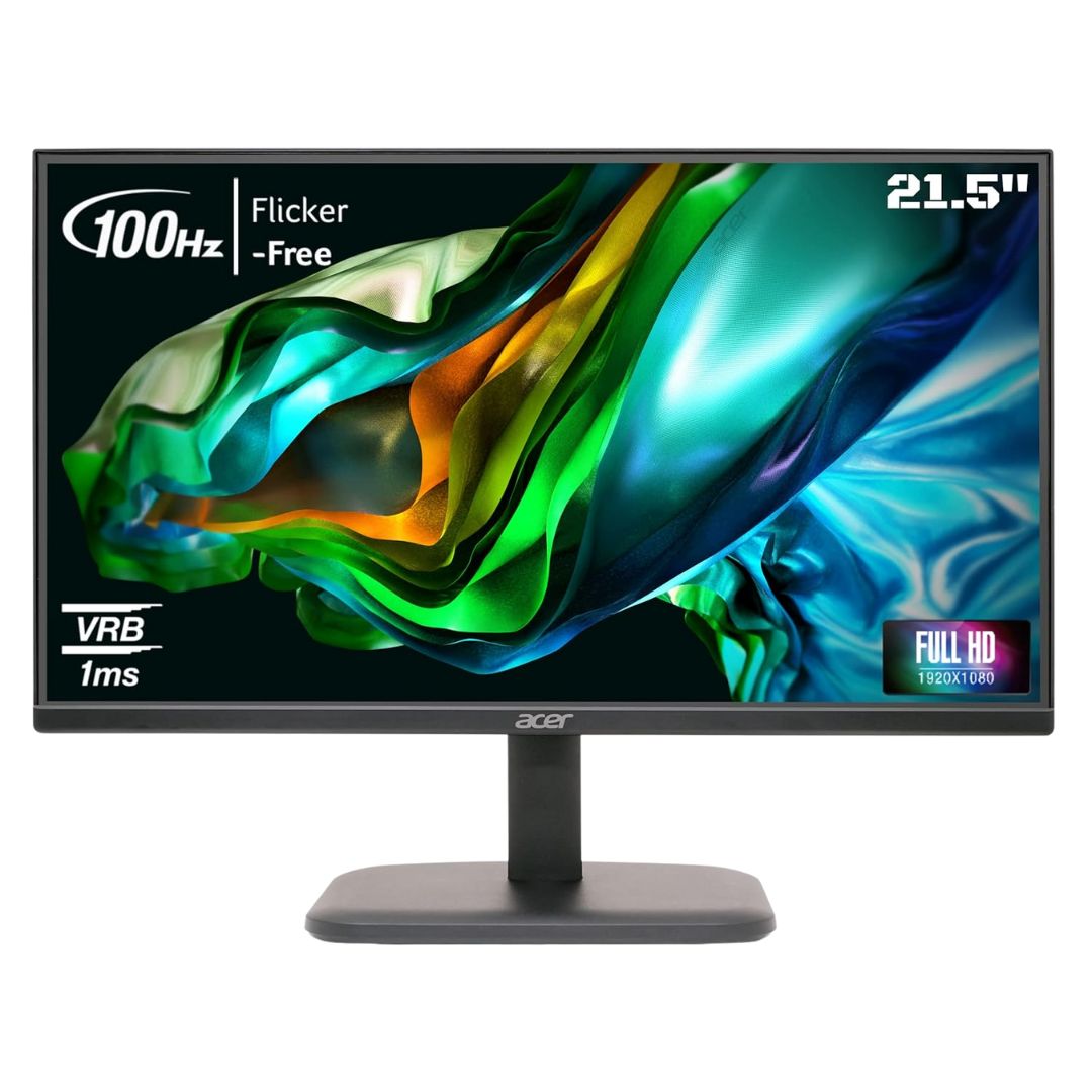 Acer EK220Q 21.5″ Full HD VA Monitor | 100Hz | 1ms VRB | HDMI & VGA | Eye Care | Black