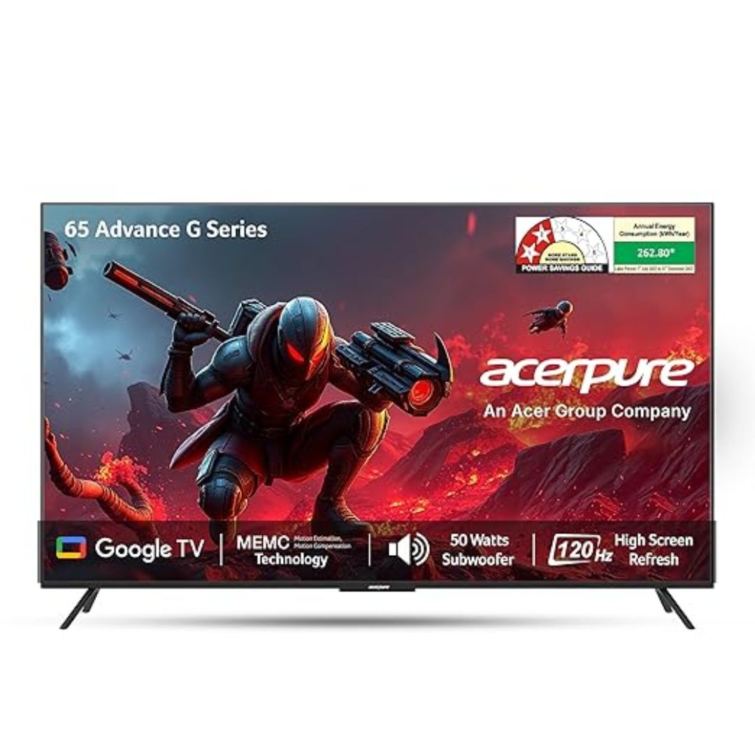 Acerpure 165 cm (65-inch) Advance G Series Smart QLED Google OS TV | AP65QG96MGS5