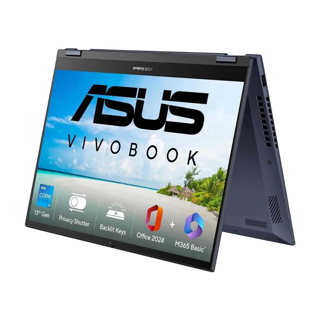 ASUS Vivobook S14 Flip 2-in-1 Laptop | 14" FHD+ Touchscreen | Intel Core i5-13420H | 16GB (8*2) DDR4 | 512GB SSD |  TP3402VAO-LZ619WS | Quiet Blue