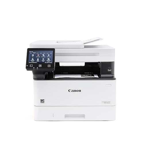 Canon imageCLASS MF465dw Monochrome Laser Printer | Wireless Duplex All-in-One | Print Scan Copy Fax | 42 PPM | Auto Document Feeder | Mobile Ready | 1-Year Warranty | White