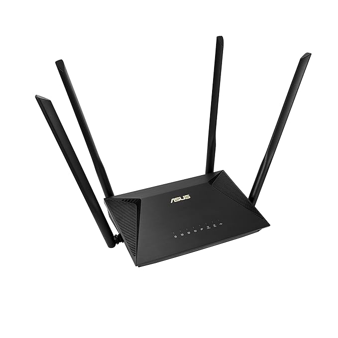 ASUS RT-AX53U AX1800 Dual Band WiFi 6 Extendable Router with USB, AiMesh Support, Built-in VPN, Parental Control, Instant Guard, Subscription-Free Security, Ideal for Gaming Streaming & Smart Home