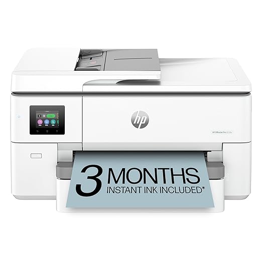 HP OfficeJet Pro 9720e Wide Format All-in-One Printer | Print Scan Copy | ADF | Duplex Printing | Wireless | AI Enabled | Instant Ink