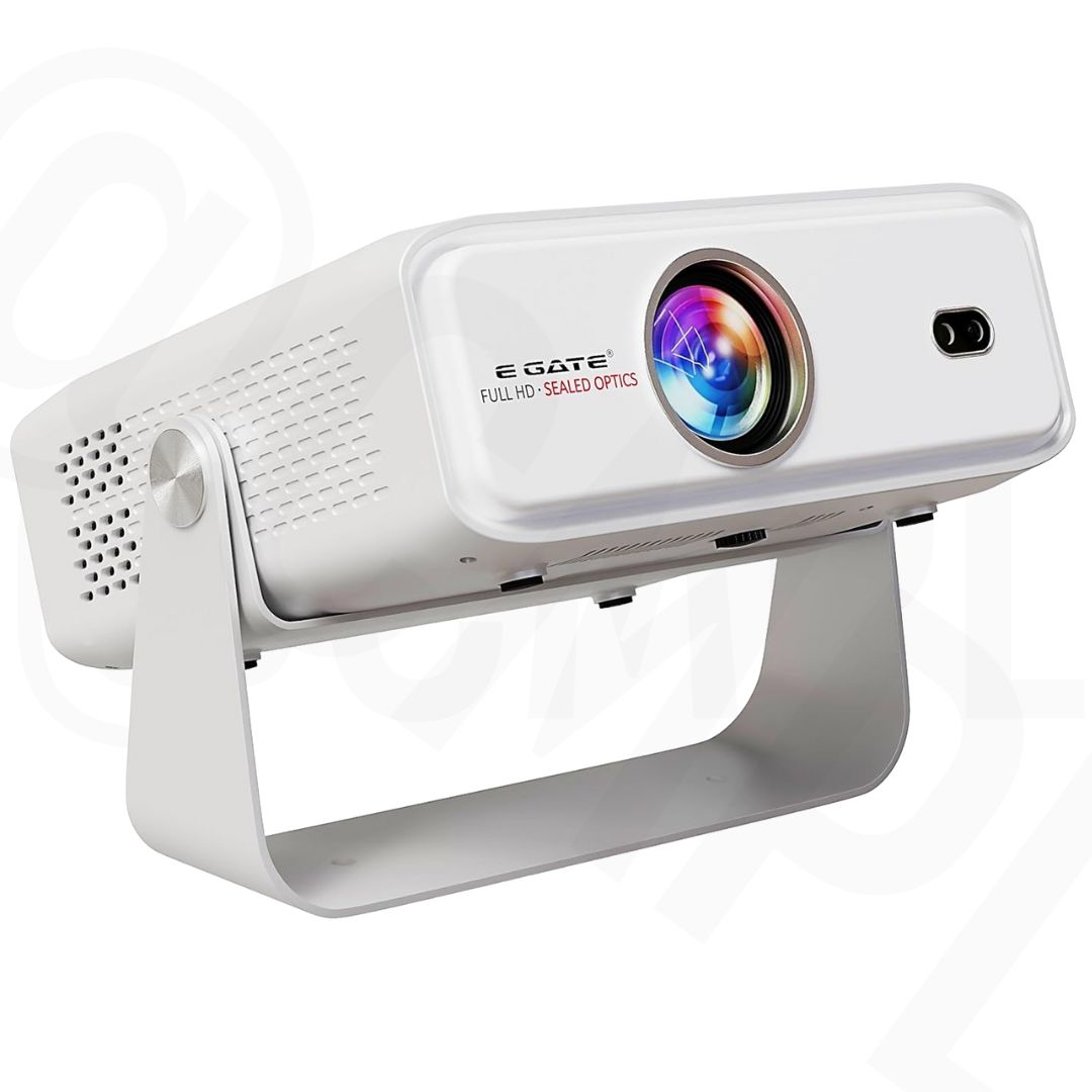 E Gate Duster 8X Fully Automatic Smart Projector | Native 1080p | 800 ISO | Certified Netflix & Prime | Whale OS