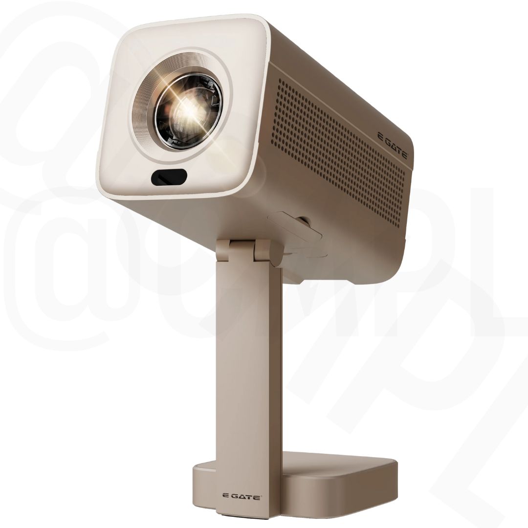 E GATE Atom 4X+ Full HD Smart LED Projector | Android TV 12 | Auto Focus & Keystone | WiFi 6 | 4K HDR Support