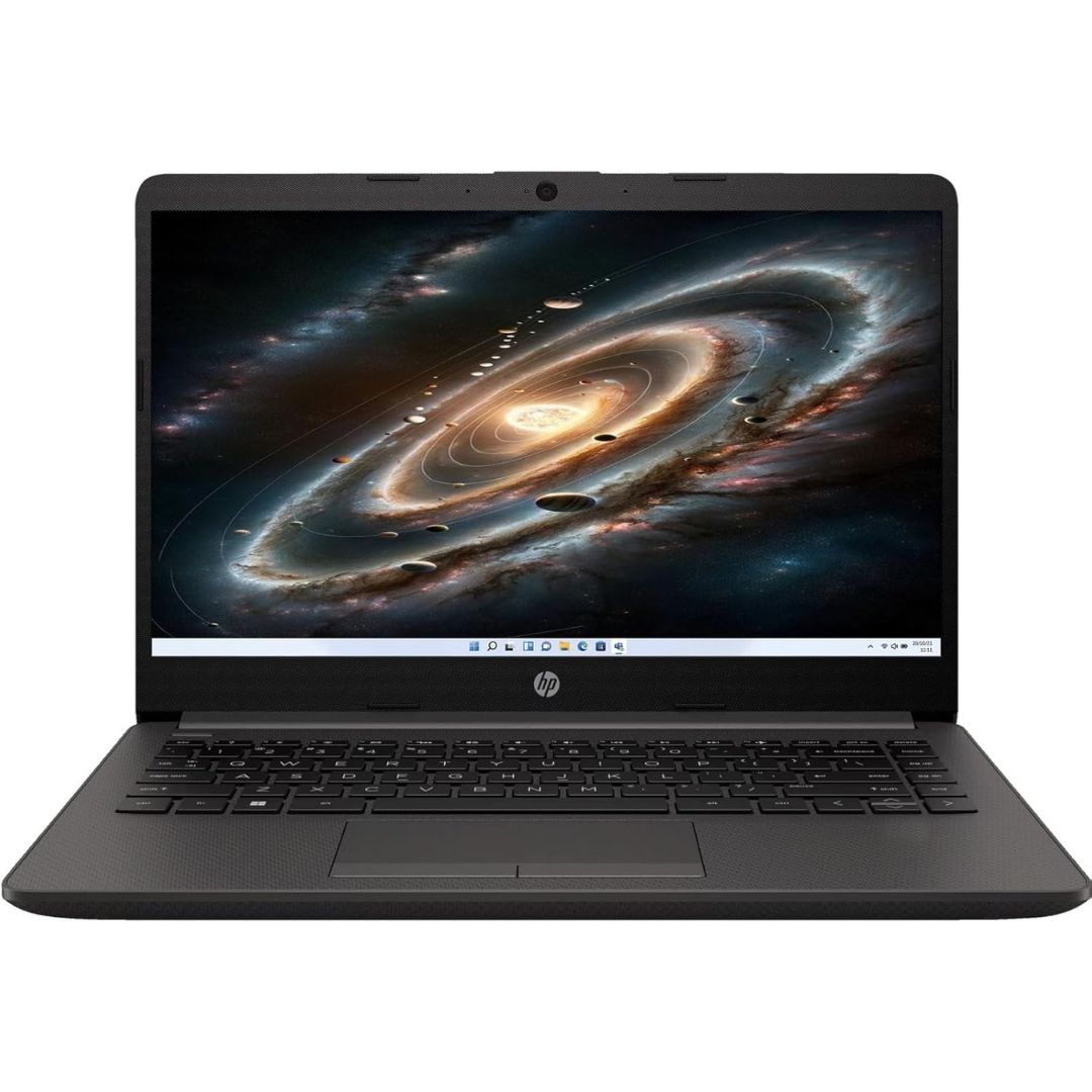 HP 14 (2025) Laptop, Intel Core 5 120U 14th Gen, 16GB DDR4 RAM, 512GB SSD, 14″ Full HD Anti-Glare Display, Intel Iris Xe Graphics, Windows 11 Pro, MS Office 2021 Lifetime, Ash Grey